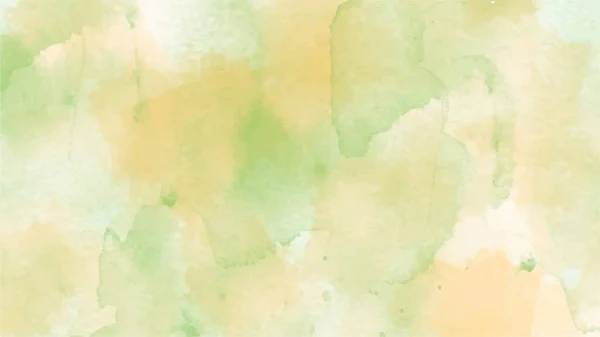 Πράσινο Και Κίτρινο Φόντο Υδατογραφία Για Υφές Υπόβαθρα Και Web — Διανυσματικό Αρχείο