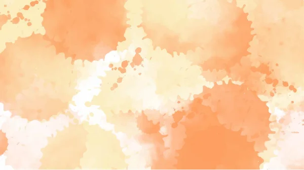 Orange Aquarell Hintergrund Für Texturen Hintergründe Und Web Banner Desig — Stockvektor