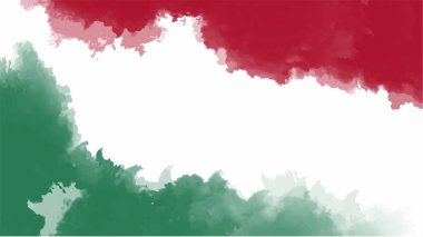 Dokular için kırmızı ve yeşil suluboya arka plan ve web pankartları tasarımı