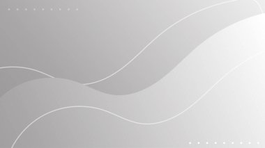 Soyut beyaz ve gri gradyan arka plan. Kopya alanı, vektör illüstrasyonu olan geometrik modern tasarım..