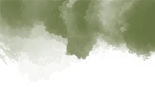 Grüner Aquarell Hintergrund Für Texturen Hintergründe Und Web Banner Desig — Stockvektor