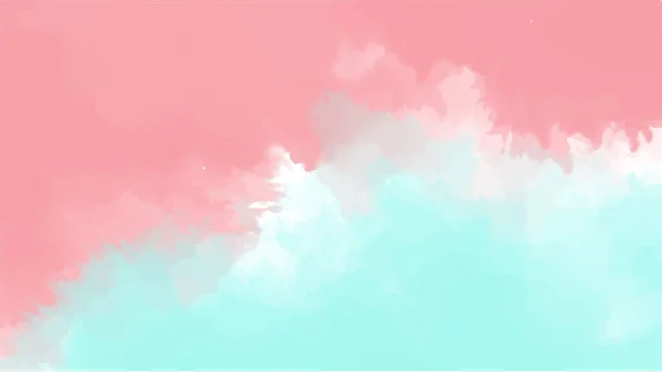 Abstrakter Blauer Und Pinkfarbener Hintergrund Für Ihr Design Aquarell Hintergrundkonzept — Stockvektor