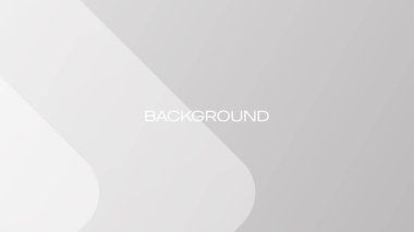 Soyut beyaz ve gri gradyan arka plan. Kopya alanı, vektör illüstrasyonu olan geometrik modern tasarım..