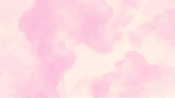 抽象的なピンクの水彩の背景手描きの水彩 ベクトル — ストックベクタ
