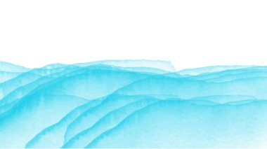 Soyut mavi suluboya arka plan. El boyası suluboya. vektör