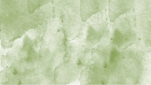 Astratto Sfondo Verde Acquerello Acquerello Dipinto Mano Vettore — Vettoriale Stock
