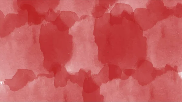Fond Aquarelle Rouge Abstrait Aquarelle Peinte Main Vecteur — Image vectorielle