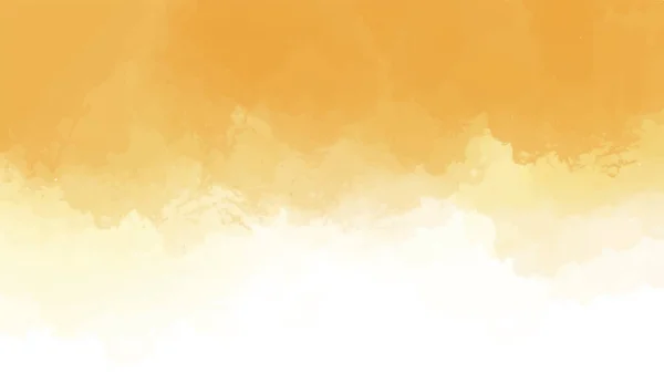 Абстрактний Жовтий Акварельний Фон Пофарбований Ручку Акварель Векторний — стоковий вектор