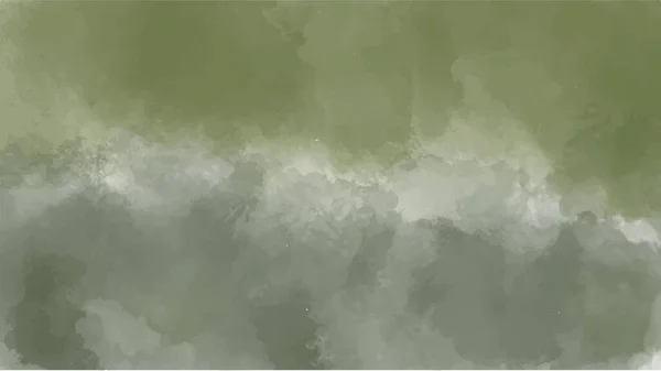 Абстрактний Зелений Акварельний Фон Пофарбований Ручку Акварель Векторний — стоковий вектор