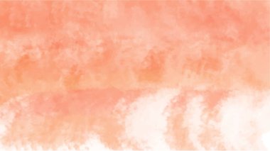 Soyut turuncu suluboya arka plan. El boyası suluboya. vektör