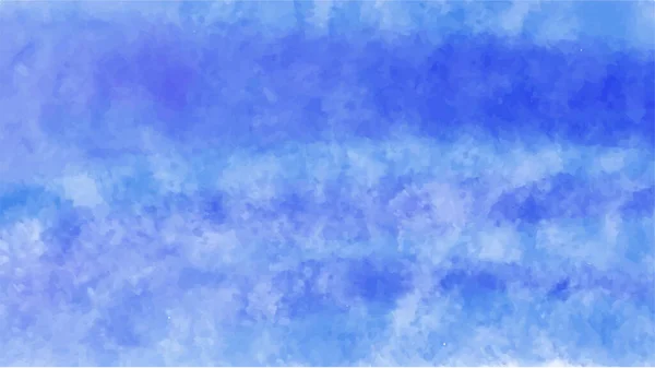 Abstraktes Blaues Aquarell Hintergrund Handgemaltes Aquarell Vektor — Stockvektor