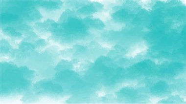 Soyut mavi suluboya arka plan. El boyası suluboya. vektör