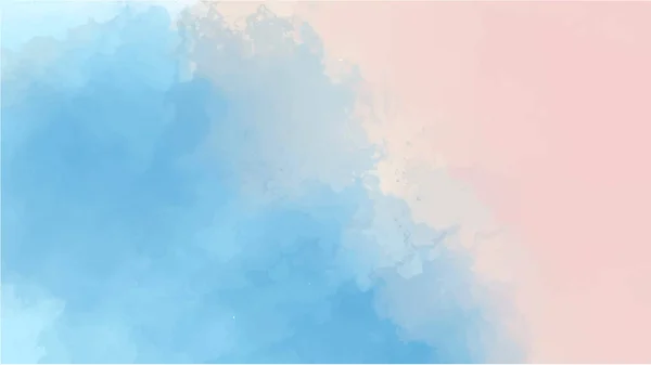 Абстрактний Синій Акварельний Фон Пофарбований Ручку Акварель Векторний — стоковий вектор