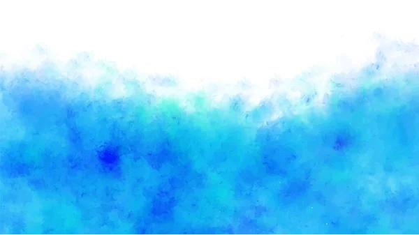 Streszczenie Niebieskie Tło Akwarelowe Ręcznie Malowany Akwarela Wektor — Wektor stockowy