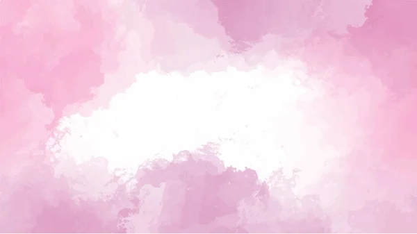 Absztrakt Rózsaszín Akvarell Háttér Kézzel Festett Akvarell Vektor — Stock Vector