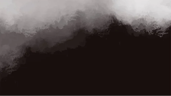 Fond Aquarelle Noir Abstrait Aquarelle Peinte Main Vecteur — Image vectorielle