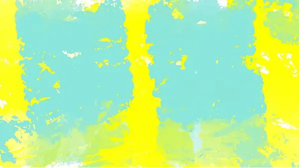 Streszczenie Żółto Niebieskie Tło Akwarelowe Ręcznie Malowany Akwarela Wektor — Wektor stockowy