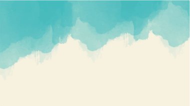 Soyut mavi suluboya arka plan. El boyası suluboya. vektör