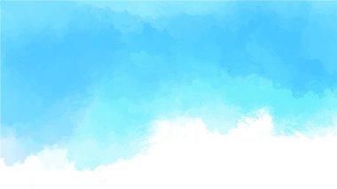 Soyut mavi suluboya arka plan. El boyası suluboya. vektör