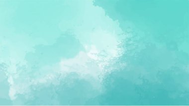 Soyut mavi suluboya arka plan. El boyası suluboya. vektör