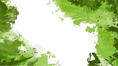 Soyut yeşil suluboya arka plan. El boyası suluboya. vektör