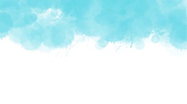 Soyut mavi suluboya arka plan. El boyası suluboya. vektör