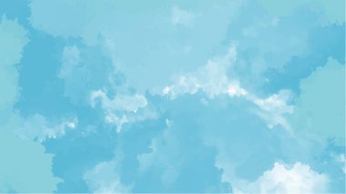 Soyut mavi suluboya arka plan. El boyası suluboya. vektör