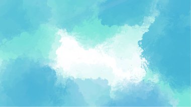 Soyut mavi suluboya arka plan. El boyası suluboya. vektör