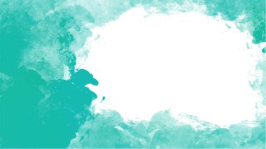 Soyut yeşil suluboya arka plan. El boyası suluboya. vektör