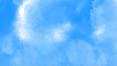 Soyut mavi suluboya arka plan. El boyası suluboya. vektör