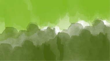 Soyut yeşil suluboya arka plan. El boyası suluboya. vektör