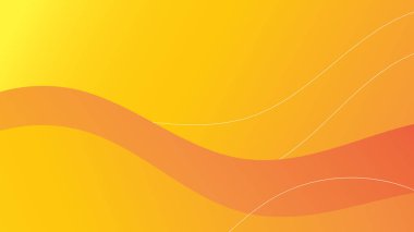 Pürüzsüz eğimleri ve dinamik şekilleri olan canlı, soyut turuncu arkaplan.