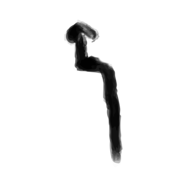 Şeffaf arkaplanda kara ok karala. PNG