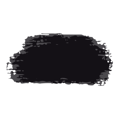 Siyah mürekkep fırça darbesi. Beyaz Arka plan 'da izole edilmiş. PNG