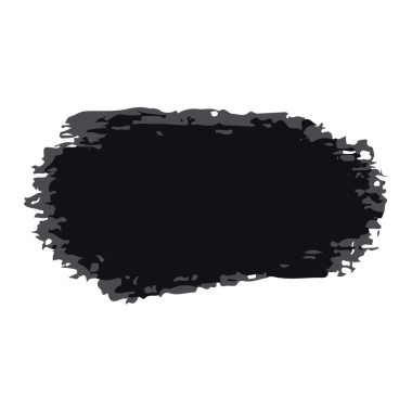 Siyah mürekkep fırça darbesi. Beyaz Arka plan 'da izole edilmiş. PNG