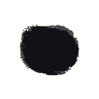 Siyah mürekkep fırça darbesi. Beyaz Arka plan 'da izole edilmiş. PNG