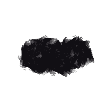 Siyah mürekkep fırça darbesi. Beyaz Arka plan 'da izole edilmiş. PNG