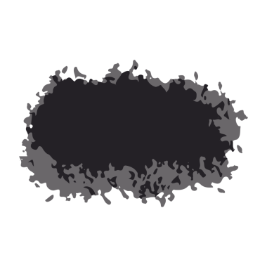 Siyah mürekkep fırça darbesi. Beyaz Arka plan 'da izole edilmiş. PNG