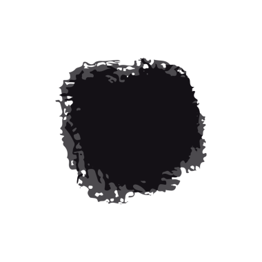 Siyah mürekkep fırça darbesi. Beyaz Arka plan 'da izole edilmiş. PNG