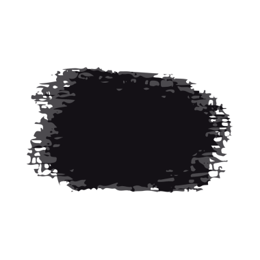 Siyah mürekkep fırça darbesi. Beyaz Arka plan 'da izole edilmiş. PNG