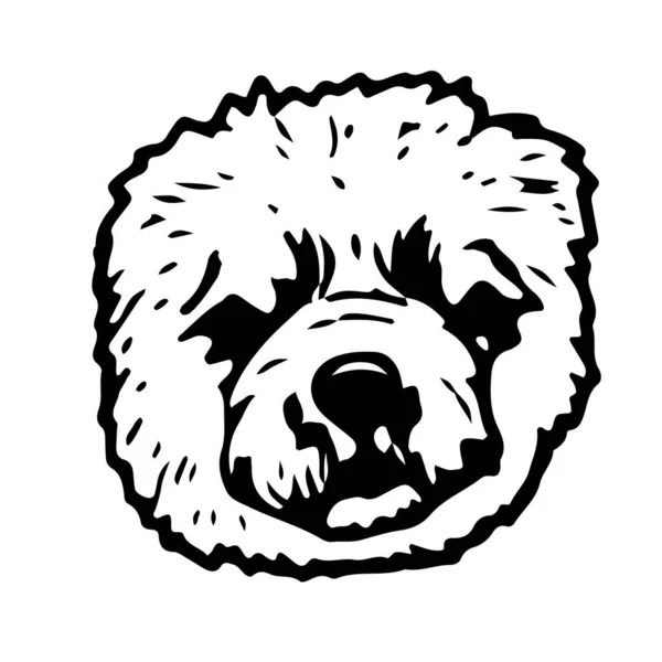 Köpek Logosu Veronika Tarafından Ayarlandı — Stok Vektör