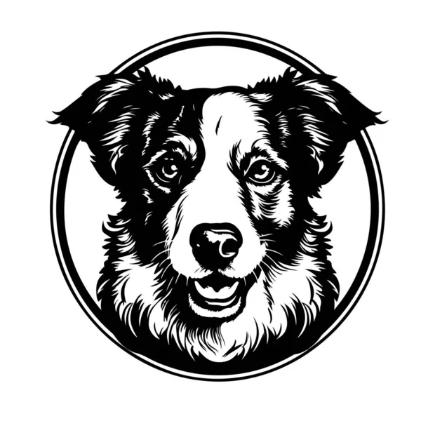 Logo Anjing Yang Diset Oleh Veronika - Stok Vektor