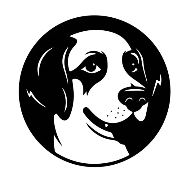 Logo Anjing Yang Diset Oleh Veronika - Stok Vektor