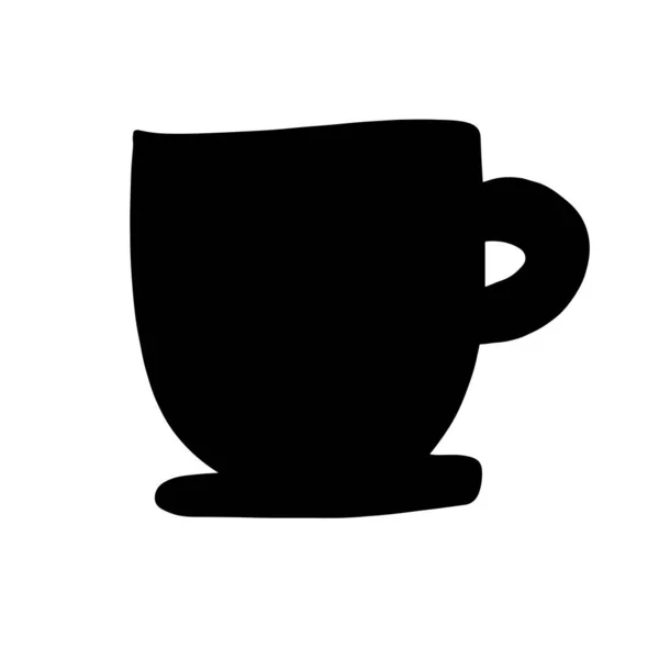 Koffiekopje Met Ruimte Voor Citaat Vector Illustratie — Stockvector