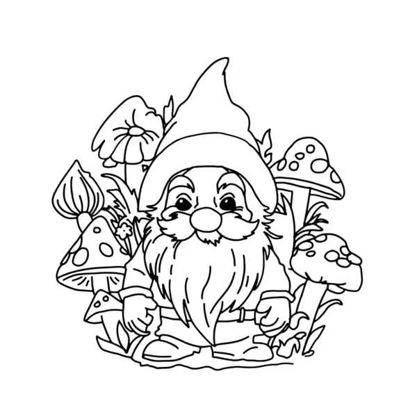 공부를위한 Gnomes 일러스트 로열티 프리 스톡 일러스트레이션