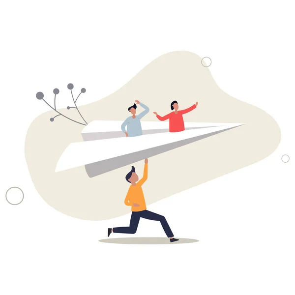 Başarı için danışman veya destek çalışanı, hedefe ulaşmada yardımcı olacak yönetici veya danışman veya danışman uzman kavramı. Düz vektör illüstrasyonu.