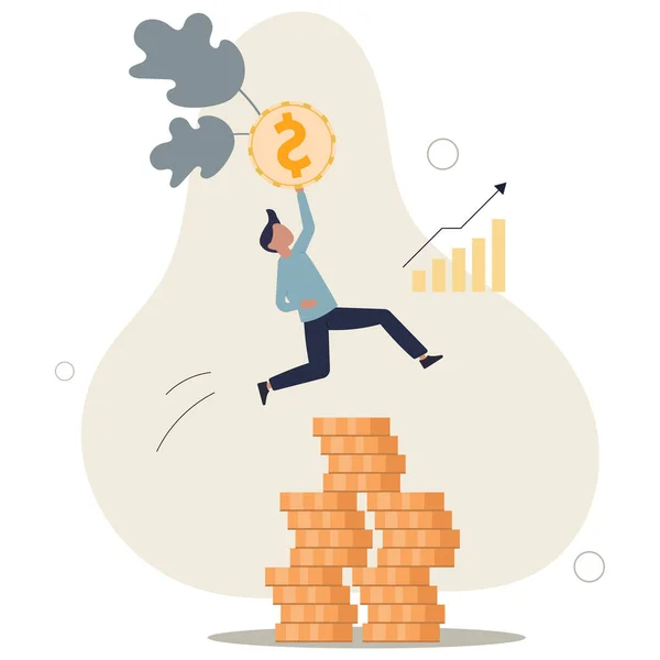 Success Investing Growing Wealth Being Rich Pension Mutual Fund Stock — Stock Vector