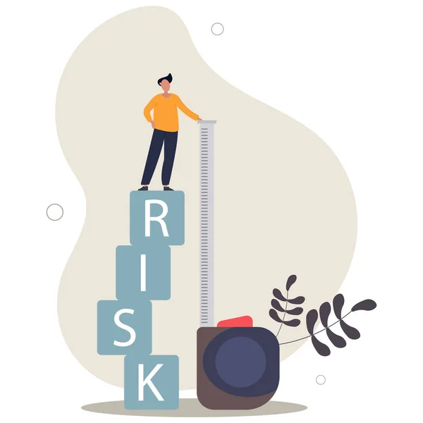 Risk Assessment Analyze Potential Danger Level Measure Money Loss Acceptable — Stock Vector
