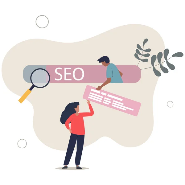 Seo Search Engine Optimization Help Website Reach Top Ranking Search — Vetor de Stock