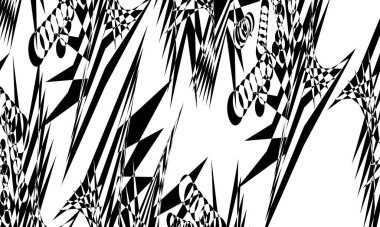 Modern tarz tasarım için siyah beyaz duvar kağıdı